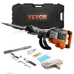 Vevor Demolition Jack Hammer Concrete Breaker 3500W Electric 2 Chisel Bits Black. Fixed Price $173.90.