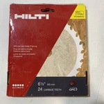Hilti 4PC 6-1/2 Carbide 24 Tooth Framing Circular Saw Blade. Fixed Price $32.00.