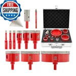 Diamond Core Drill Bit Set - Focstol 12PCS 6/8/10/20/25/35/50/68/100MM20MM. Fixed Price $166.23.