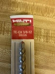 Hilti Hammer Drill Bit Te-cx 3/8" 12" 205326. Fixed Price $34.99.