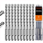 Keewaki 10 Pack 5/16" X Sds Plus Rotary Hammer Drill Bits Set, Cross Carbide. Fixed Price $37.96.