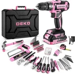 Dekopro Pink Drill Tool Kit Set: 20V Cordless Power Box With. Fixed Price $102.99.