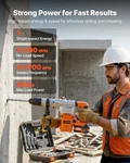 20V Cordless Sds-max Rotary Hammer 1-9/16 Heavy Duty W/ Batteries. Fixed Price $186.99.