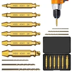 Damaged Screw Extractor Set, 9 Pcs Titanium Drill Bit Bolt Kit, Str.... Fixed Price $11.16.