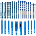 Diamond Drill Bits Set, 30 Pcs Professional Masonry Premium Ca.... Fixed Price $38.04.