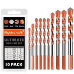 Masonry Drill Bits Set For Tile Brick Cement Concrete Glass Plastic Cinder Block. Fixed Price $24.22.