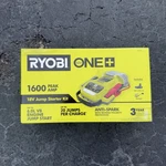 Ryobi One+ 18V Cordless 1600A Jump Starter With 2.0 Ah Battery And Charger P7110. Fixed Price $123.88.
