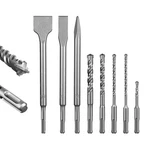 Sali 8PCS Sds Plus Rotary Hammer Drill Bit Set - Concrete Kit Cro.... Fixed Price $23.84.