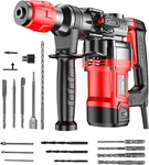 1100 Rpm Ac Corded Rotomartillo For Concrete - Including 6 Drill Bits,carbon Bru. Fixed Price $164.69.