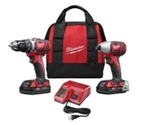 Milwaukee M18 Cordless 2-TOOL Combo Kit, Drill Driver. Fixed Price $199.99.