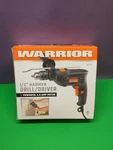 Warrior 4.5 Amp 1/2" Hammer Drill/driver 120V 3000 Rpm 6FT Cord Nib. Fixed Price $23.99.