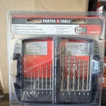 Porter-cable PCDGF14 Gold Steel Ferrous Drill Bit Set, 14-PIECE W/ Index. Fixed Price $21.99.