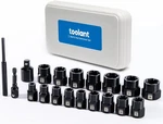 Toolant 19PCS Impact Bolt Extractor Kit, & Nut Remover Socket Str. Fixed Price $58.55.