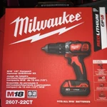 Milwaukee 2607-22CT M18 18V Compact 1/2" Hammer Drill/driver W/ Batteries. Fixed Price $349.00.