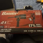 Bauer 8.5 Amp, In. Sds-plus Type Variable-speed Rotary Hammer 2142E-EB. Fixed Price $80.00.