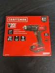 Craftsman 20V Max V20 1/2" Variable Speed Hammer Drill Batteries. Fixed Price $119.99.