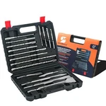 Rotary Hammer Drill Bits Set & Chisels- Sds Plus 17PCS Concrete Masonry Hole .... Fixed Price $43.36.
