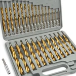 Comoware Titanium Impact Drill Bit Set - 30 Pcs Hex Shank Hss, Quick Change. Fixed Price $44.43.