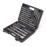 17PCS Sds Plus Rotary Hammer Drill Bits And Chisels Set With Storage Case, Carbi. Fixed Price $51.99.