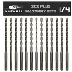Sds Plus 1/4 Inch Masonry Drill Bits (13 Pack - Industrial Grade) 6 Rota.... Fixed Price $29.02.