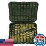 Peak-cut 230PCS Hss Twist Drill Bit Set Jobber Length Titanium Nitrided. Fixed Price $74.21.
