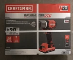 Craftsman V20* Brushless Rp Cordless 1/2 In. Hammer Drill - CMCD732D2. Fixed Price $119.00.