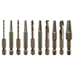 Nordwolf 10-PIECE Stubby Left Hand Reverse Drill Bit Screw Extractor Set,.... Fixed Price $42.27.