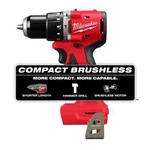 Milwaukee M18 1/2" Compact Brushless Hammer Drill Model 3602-20 ** New. Fixed Price $129.99.