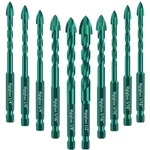 Mgtgbao Green Concrete Drill Set, 10PCS Masonry Carbide Ti.... Fixed Price $27.88.