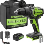 Greenworks 24V 140NM Hammer Drill 1/2 In Chuck DDG407 W/ 4AH Battery And Charger. Fixed Price $189.99.