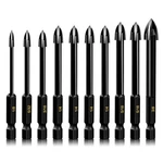 10-PIECE Glass Concrete Drill Set, Masonry For Brick, Plastic .... Fixed Price $25.04.