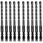 10 Pieces 6MM Masonry Drill Bits Set, Joeric 1/4 Inch Ceramic Concr.... Fixed Price $15.10.