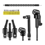 17PCS Drill Bit Extension, Include 2PCS 105 Right Angle Electric Adap. Fixed Price $35.19.