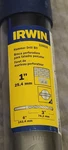 Irwin Tools 1" X 6" Hammer Drill Bit - New. Fixed Price $16.89.