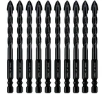 10PC Black 1/4" Masonry Drill Bit Set Concrete Ceramic Brick Dr.... Fixed Price $27.69.
