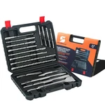 Rotary Hammer Drill Bits Set & Chisels- Sds Plus 17PCS Concrete Masonry Hole .... Fixed Price $60.03.