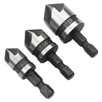 Rowiz 3PCS Countersink Drill Bit 1/4 Inch Hex Shank 5 Flute 90 Degree.... Fixed Price $14.99.