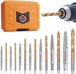 Screw Extractor Set, 14PCS Easy Out Left-hand Drill Bit. Fixed Price $28.60.