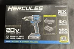 Hercules 20V Brushless Cordless 1/2 In. Drill/driver Kit. Fixed Price $125.00.