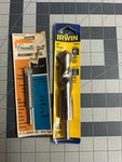 2-PACK Lot Irwin & Grant Slow Spiral Flute Rotary Drill Bit Masonry 1" X 6". Fixed Price $16.27.