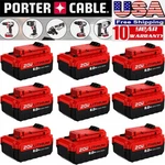 9 Pcs High-output 8.0AH 20V Lithium Battery For Porter Cable PCC620B PCCK617L6R. Fixed Price $151.87.