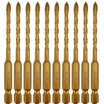 3/16 Inch Masonry Drill Bits 10PC Pack, 4 Edges YG6X Carbide Tipped Cross Spe.... Fixed Price $25.32.