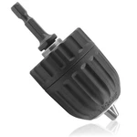 Biaungdo 3/8" Keyless Drill Chuck Adapter 0.8-10MM, 1/4-INCH Hex Shank. Fixed Price $11.32.