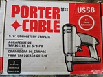 Porter Cable Upholstery Stapler, 5/8-INCH Crown (US58) Nos Open Box. Fixed Price $69.95.