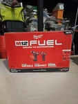 Milwaukee M12 Fuel 12V 1/2" Cordless Hammer Drill Combo Kit With 1/4" 2598-22. Fixed Price $199.99.