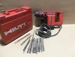 Hilti TE12 Hammer Drill With Case And 17 Bits Ak. Fixed Price $139.99.