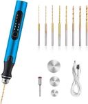 3-SPEED Cordless Mini Drill Pen With 8 Small Bits,rechargeable Blue. Fixed Price $32.31.