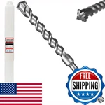 Keewaki 1-1/8" 15" Sds Max Cross-tip Rotary Hammer Drill Bit Upgraded Heat-t. Fixed Price $49.30.