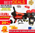 Hilti Ag 450-7D Angle Grinder, Brand New, Free Extra Items, Fast Ship. Fixed Price $429.99.