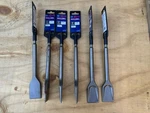 Bosch Bulldog HS1425 Sds Plus Wide Chisel 1-1/2" X 10"L Concrete Lot Of 6 New. Fixed Price $35.00.